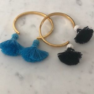 J. Crew tassel gold bracelets-bundle of 2 LIKE NEW